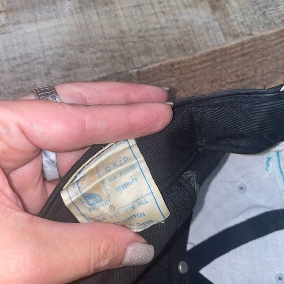 Vintage 90's AJD San Antonio Spurs Black NBA Retro Snapback Hat - Picture 3 of 7